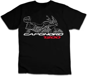 for Caponord 1200 Fans, Stylish Biker T-Shirts with Motorcycle-Inspired Design