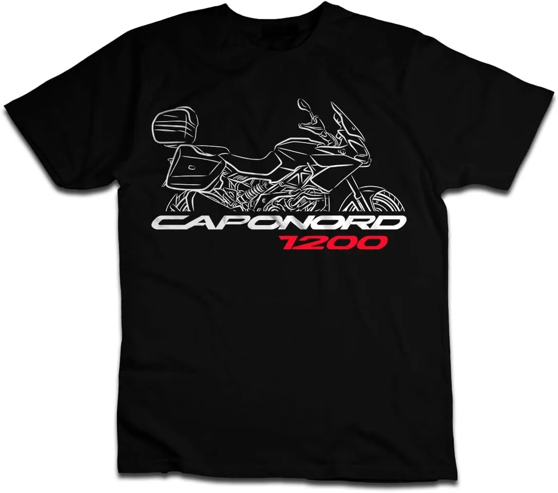 for Caponord 1200 Fans, Stylish Biker T-Shirts with Motorcycle-Inspired Design
