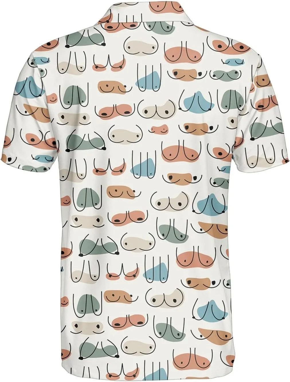 Funny Golf Shirts Skull Hawaiian Polo Shirts for Men, Crazy Golf Shirts for Men Golf Gifts Hawaiian Skull Golf Shirts