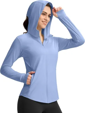 G Gradual Women's Sun Protection Jacket UPF 50  Lightweight Long Sleeve UV Shirt Summer Hoodie for Women Hiking