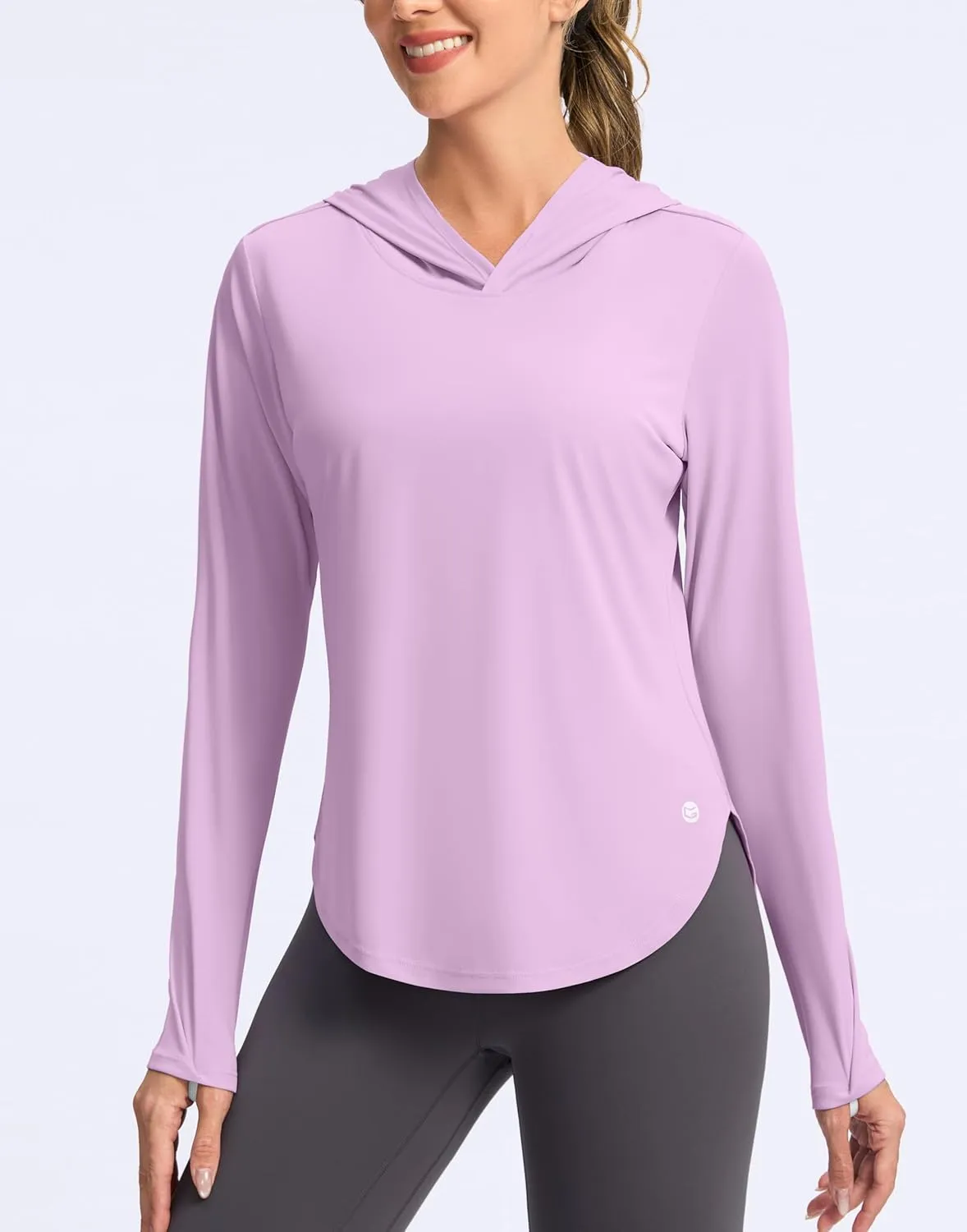 G Gradual Women's UPF 50  Sun Shirt with Hoodie Long Sleeve UV Protection Shirts Lightweight Hiking Fishing Shirts for Women