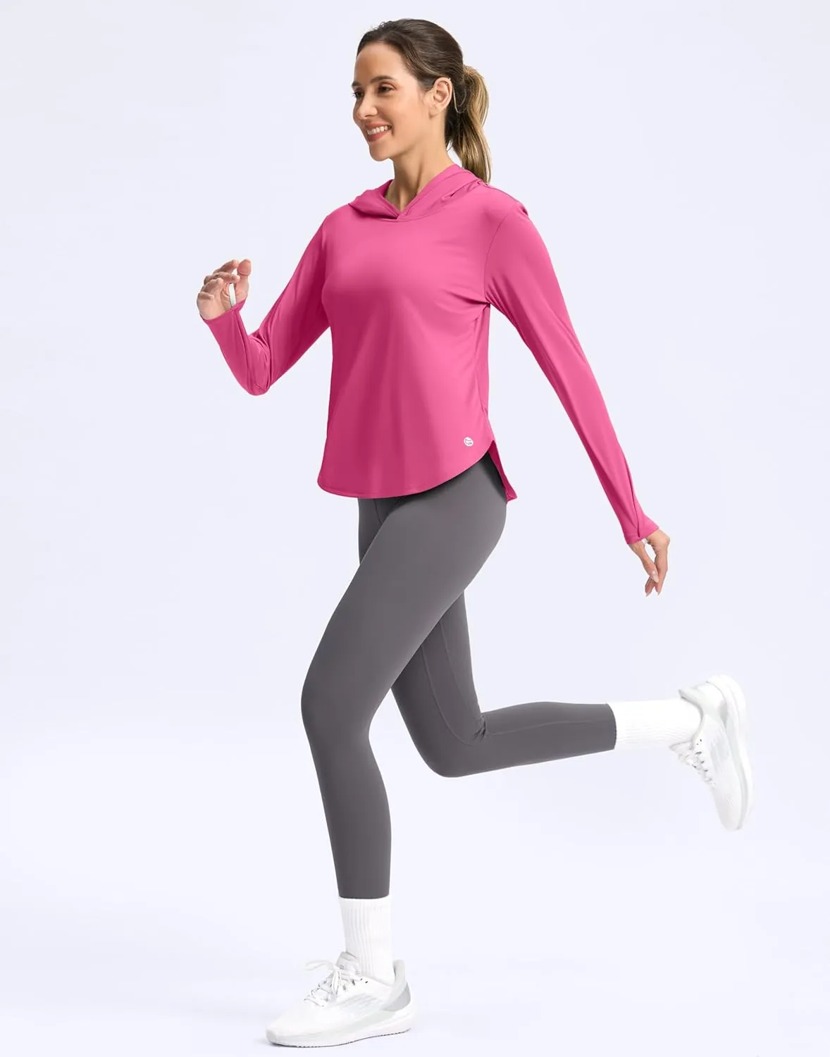 G Gradual Women's UPF 50  Sun Shirt with Hoodie Long Sleeve UV Protection Shirts Lightweight Hiking Fishing Shirts for Women