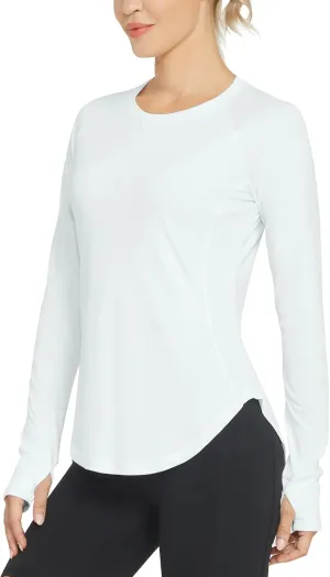 G4Free Women's Long Sleeve Workout Tops Sun Shirts Lightweight