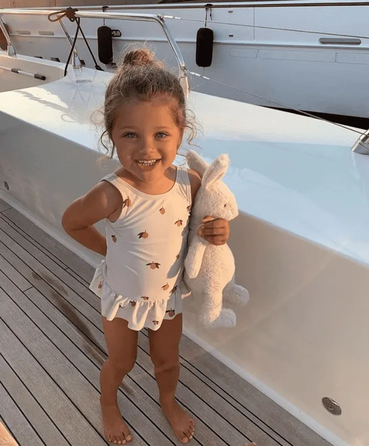 Girls Swimsuit with Lemons