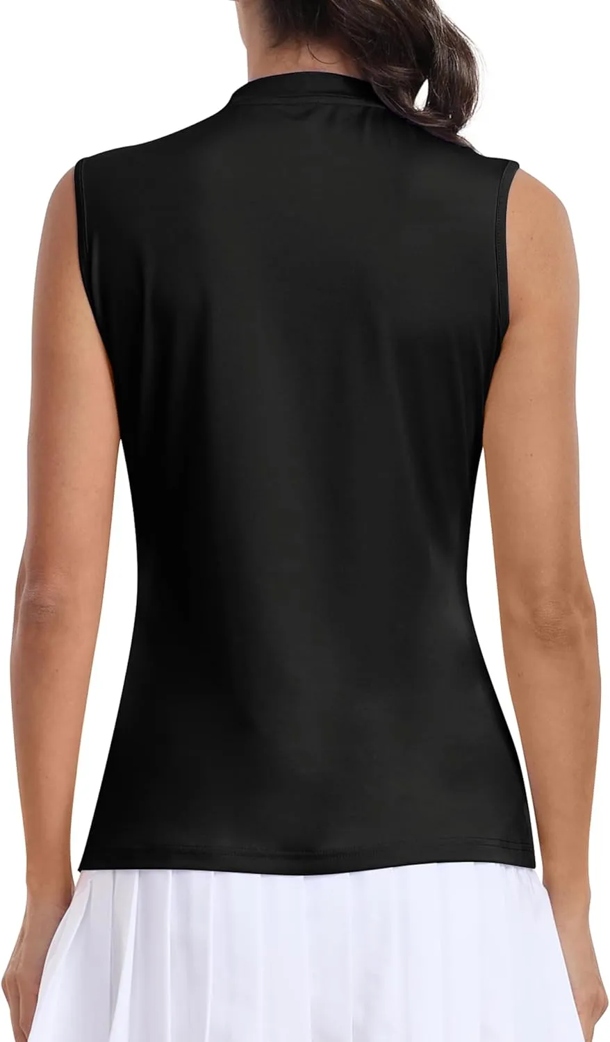 Golf Polo Shirts for Women Slim Fit Woman Sleeveless Sports Shirts Quick Dry Athletic Tank Tops for Tennis Work