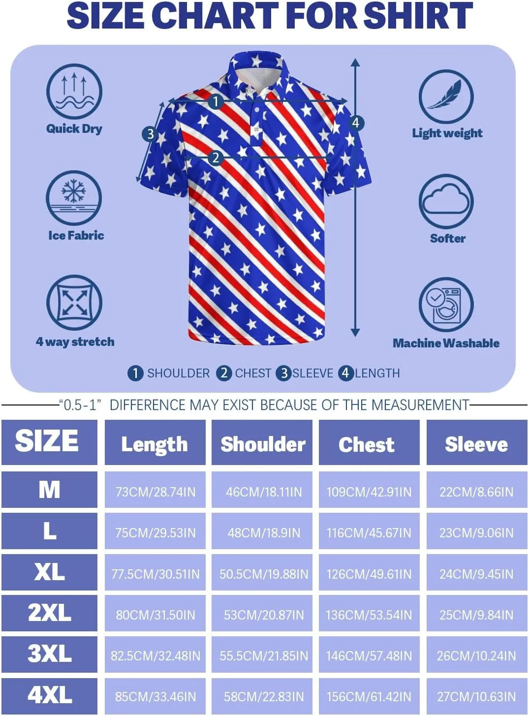 Golf Shirts for Men Quick Dry Funny Golf Polo Shirts Short Sleeve Moisture Wicking Polo Shirts for Men