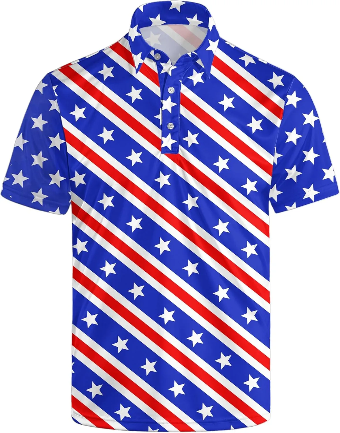 Golf Shirts for Men Quick Dry Funny Golf Polo Shirts Short Sleeve Moisture Wicking Polo Shirts for Men