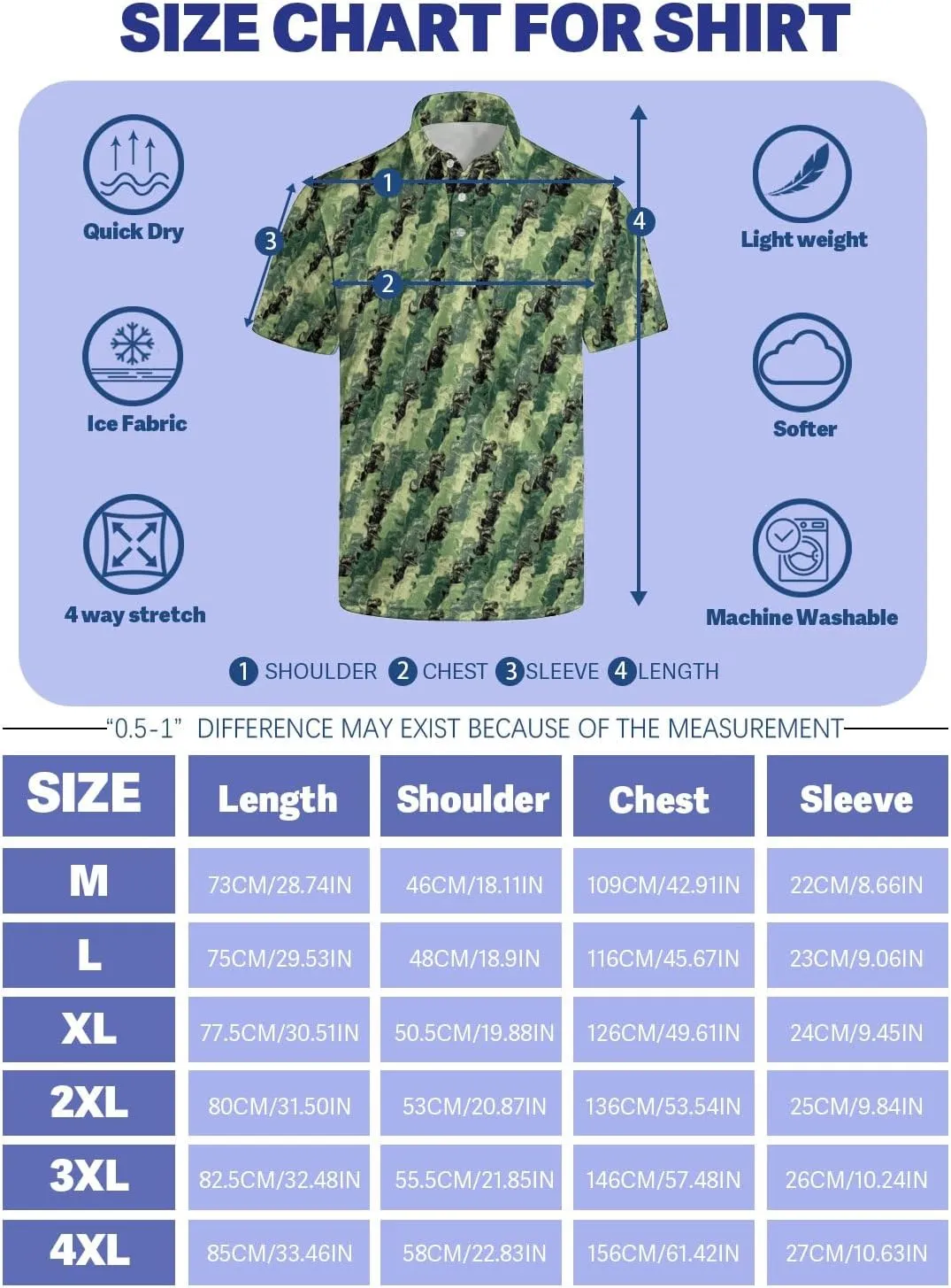 Golf Shirts for Men Quick Dry Funny Golf Polo Shirts Short Sleeve Moisture Wicking Polo Shirts for Men