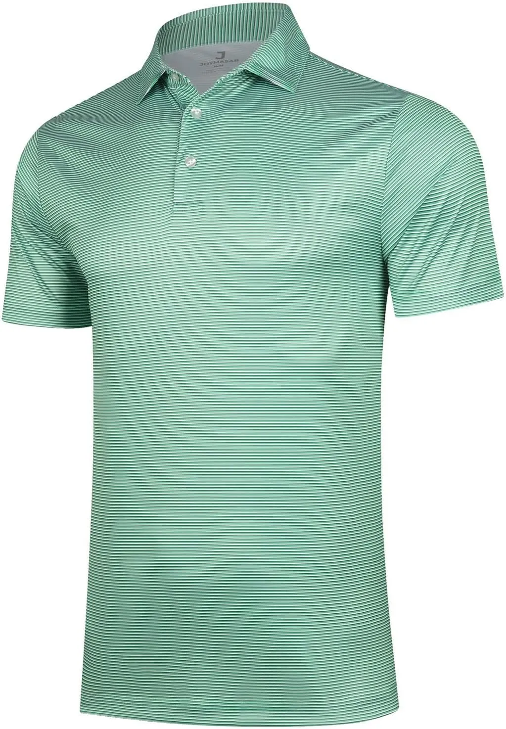 Golf Shirts for Men - Short Sleeve Performance Print Moisture Wicking Polo Shirt