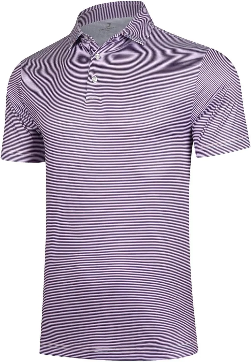 Golf Shirts for Men - Short Sleeve Performance Print Moisture Wicking Polo Shirt