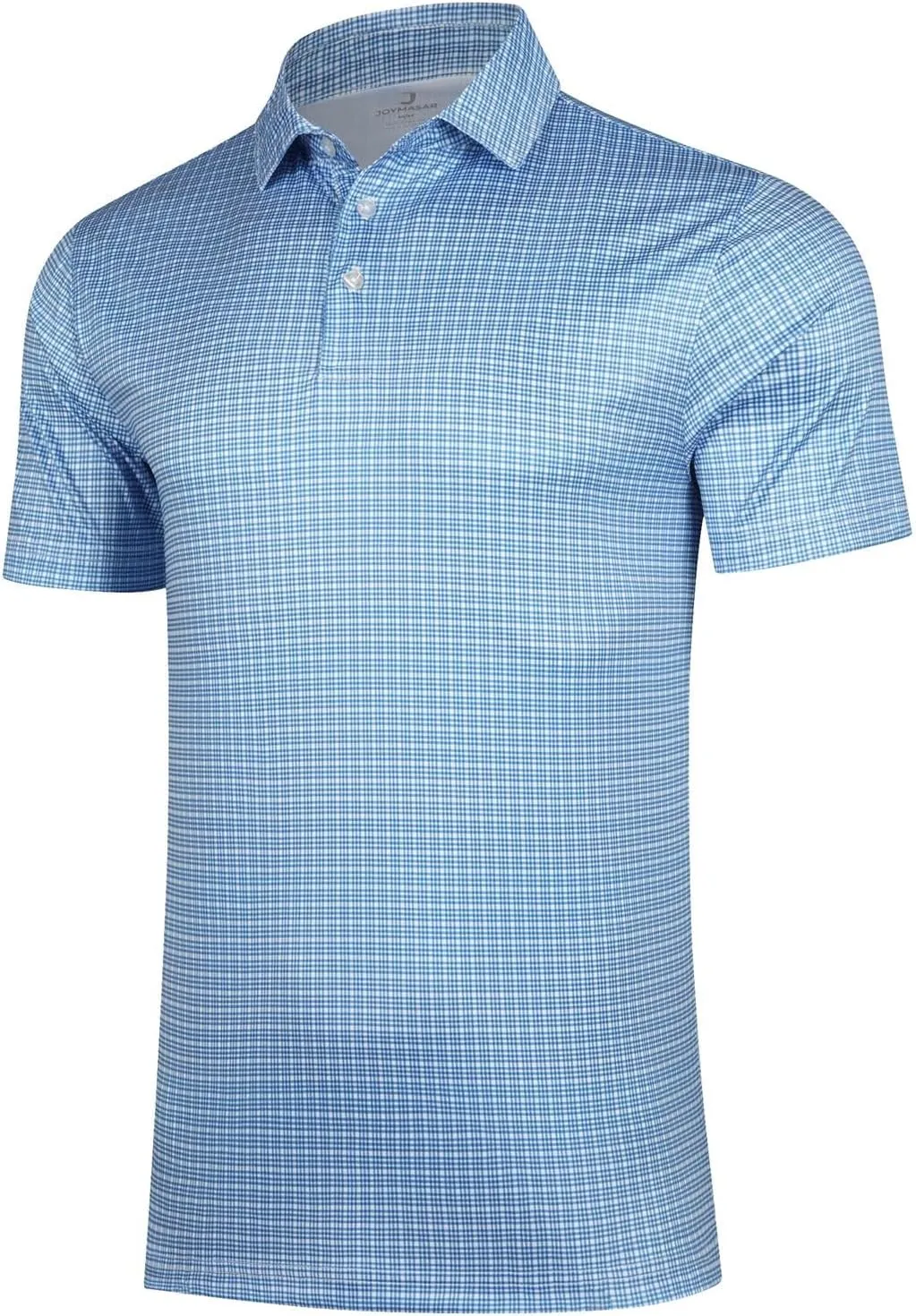 Golf Shirts for Men - Short Sleeve Performance Print Moisture Wicking Polo Shirt