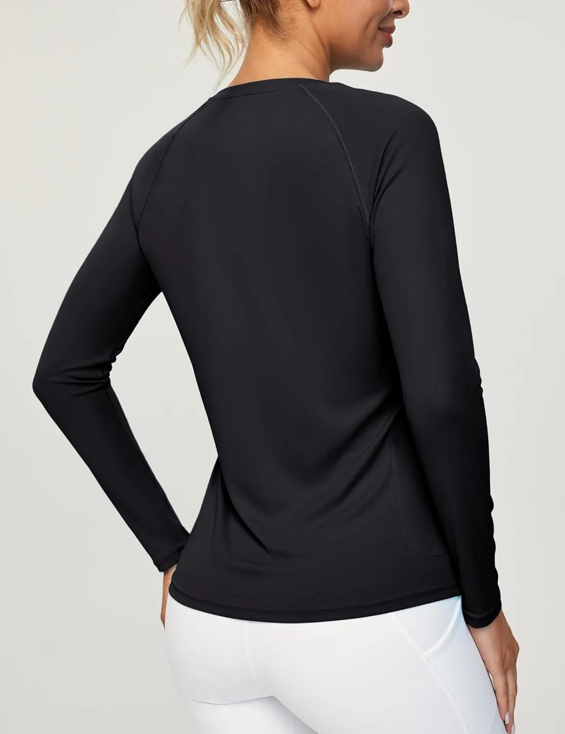 Heathyoga Rash Guard for Women UPF 50  SPF UV Protection Shirts for Women Long Sleeve Swim Shirts for Woman Sun Shirt