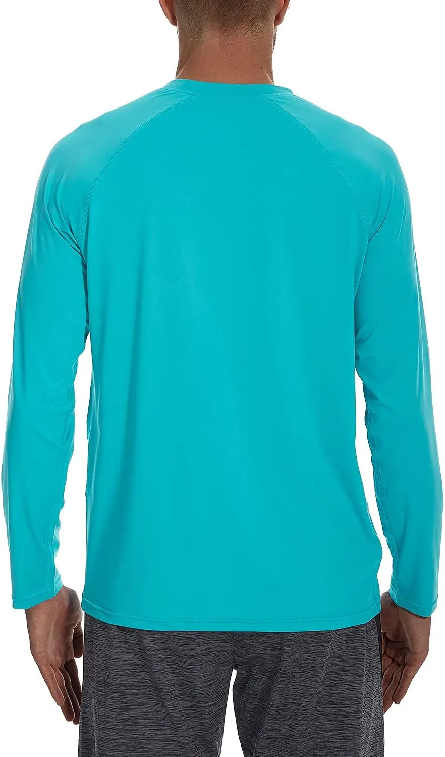 HODOSPORTS Men's Swim Shirts UV UPF 50  Quick Dry Rash Guard Long Sleeve with Sun Protection