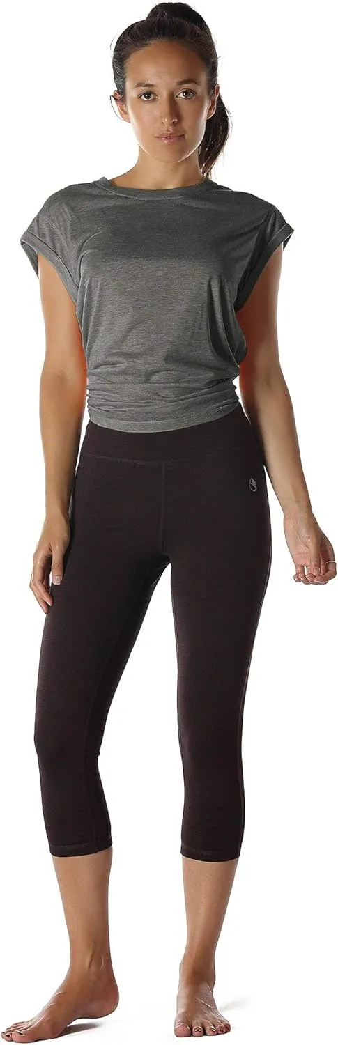 icyzone Open Back Workout Top Shirts - Yoga t-Shirts Activewear Exercise Tops for Women