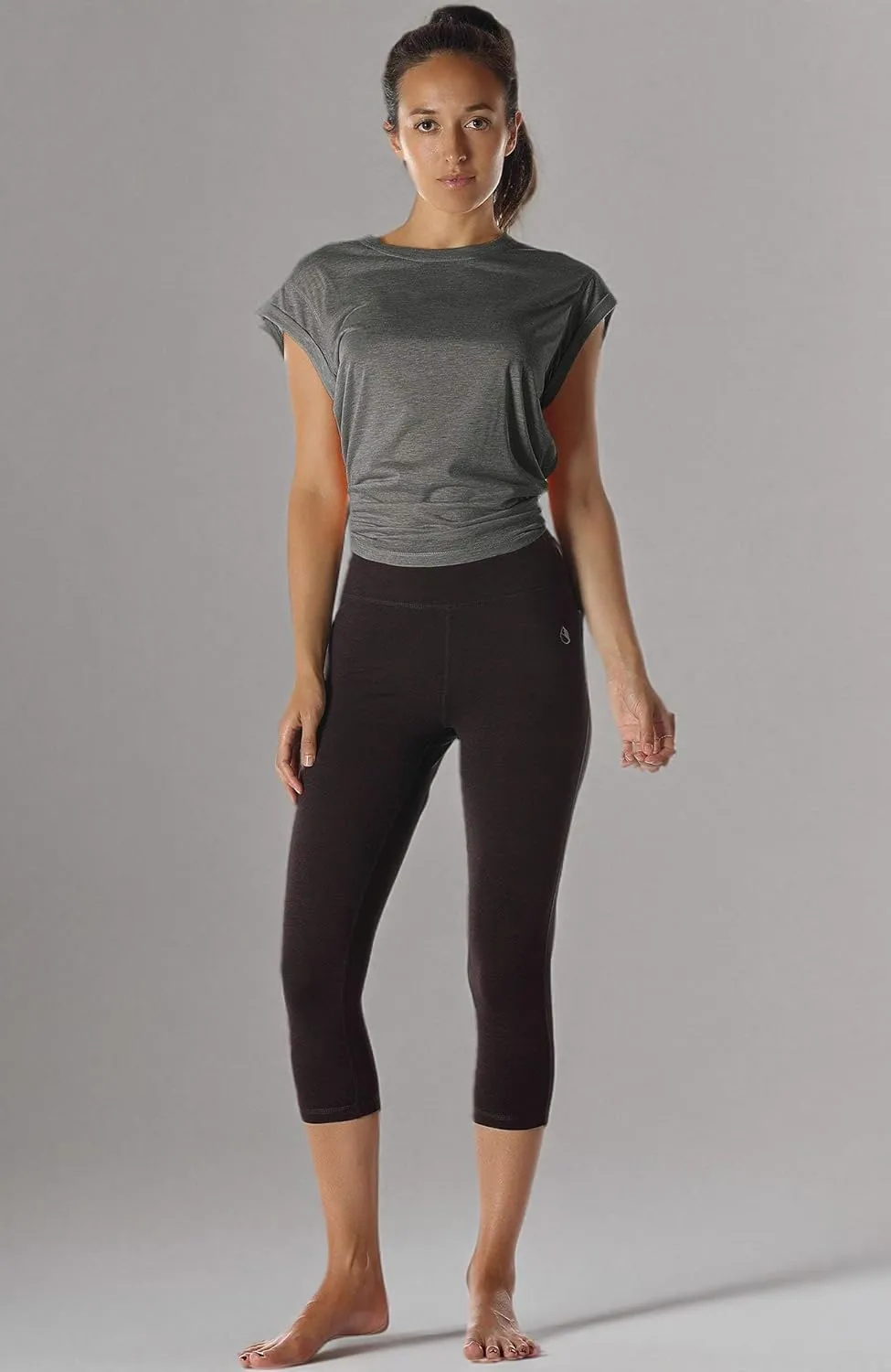icyzone Open Back Workout Top Shirts - Yoga t-Shirts Activewear Exercise Tops for Women