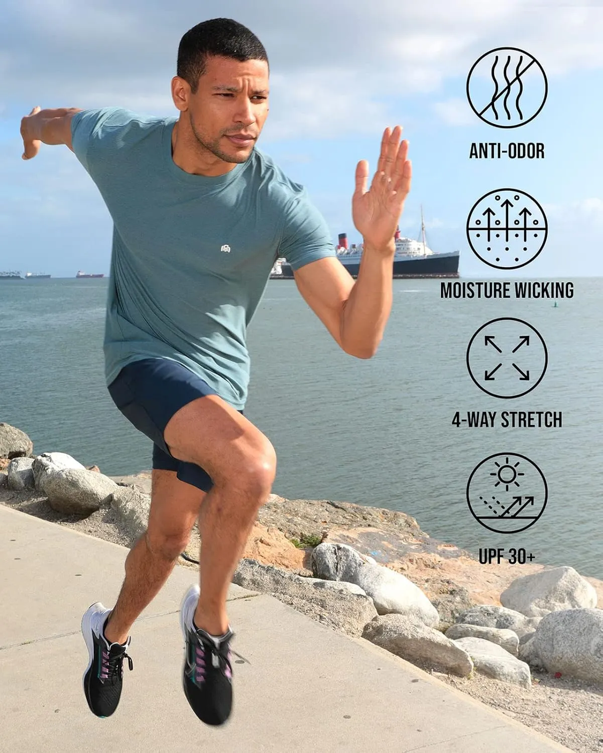 INTO THE AM Premium Workout Shirts for Men - Ultra-Lightweight Athletic Gym Tees S - 4XL