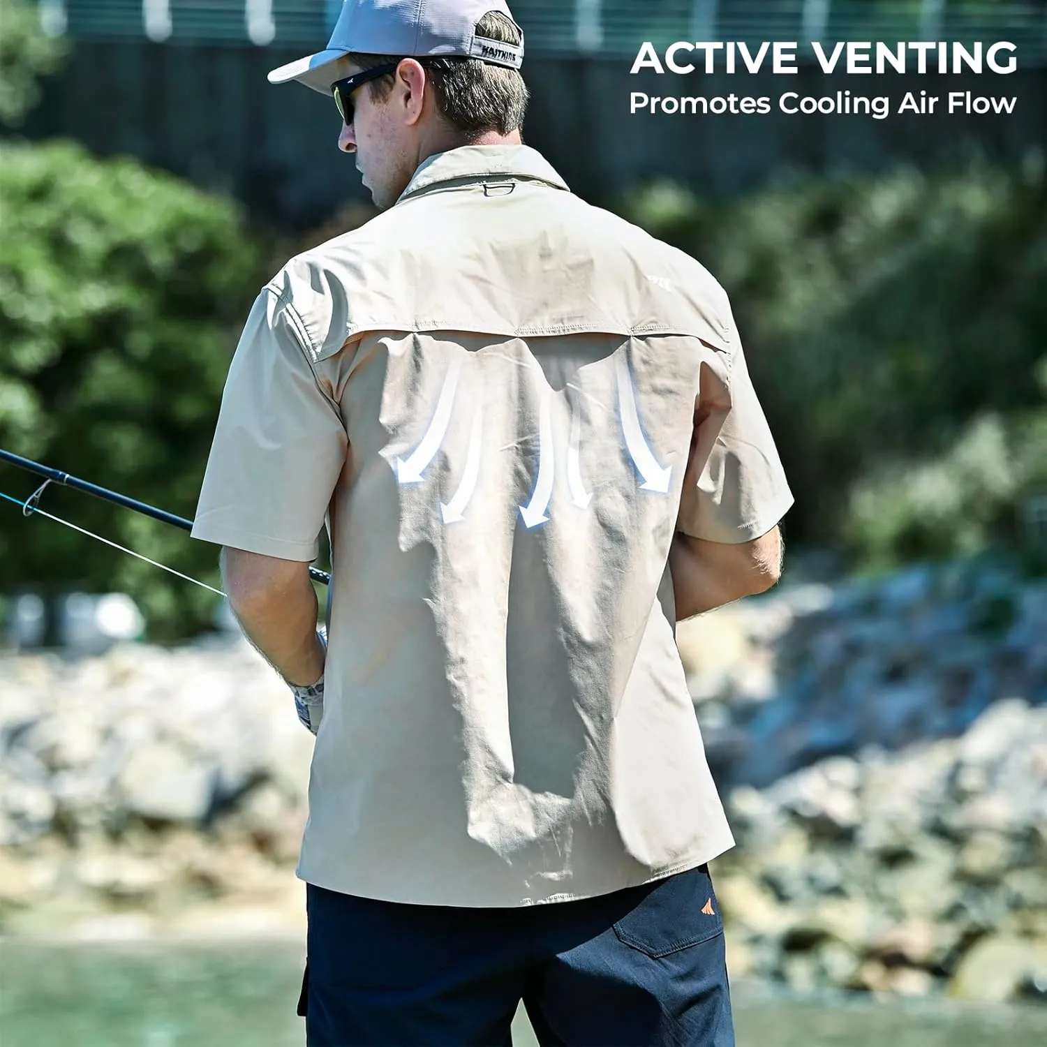 KastKing ReKon Men's Fishing Shirts, Well Made, Quick-Dry Short & Long Sleeve Hiking Beach Shirts, Sun Protection