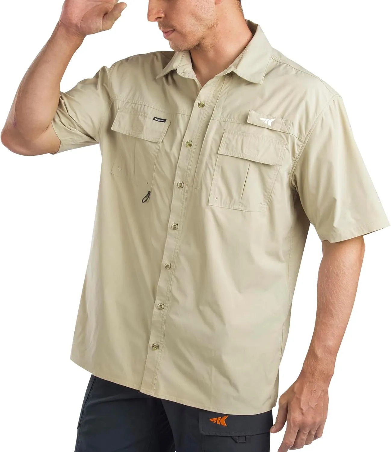 KastKing ReKon Men's Fishing Shirts, Well Made, Quick-Dry Short & Long Sleeve Hiking Beach Shirts, Sun Protection