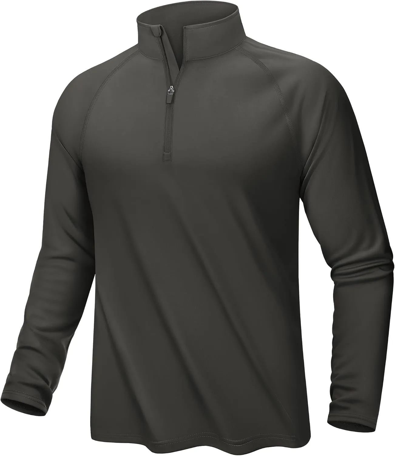 KEFITEVD Long Sleeve Shirts for Mens UPF 50  1/4 Zip Pullover Shirts Outdoor Cooling Athletic Shirt Swim Summer Rash Guard