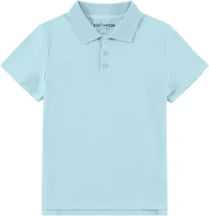Kid Nation Boys Polo Shirts Kids School Uniform Shirts Short Sleeve Girls Collared Shirts 4-12 Years