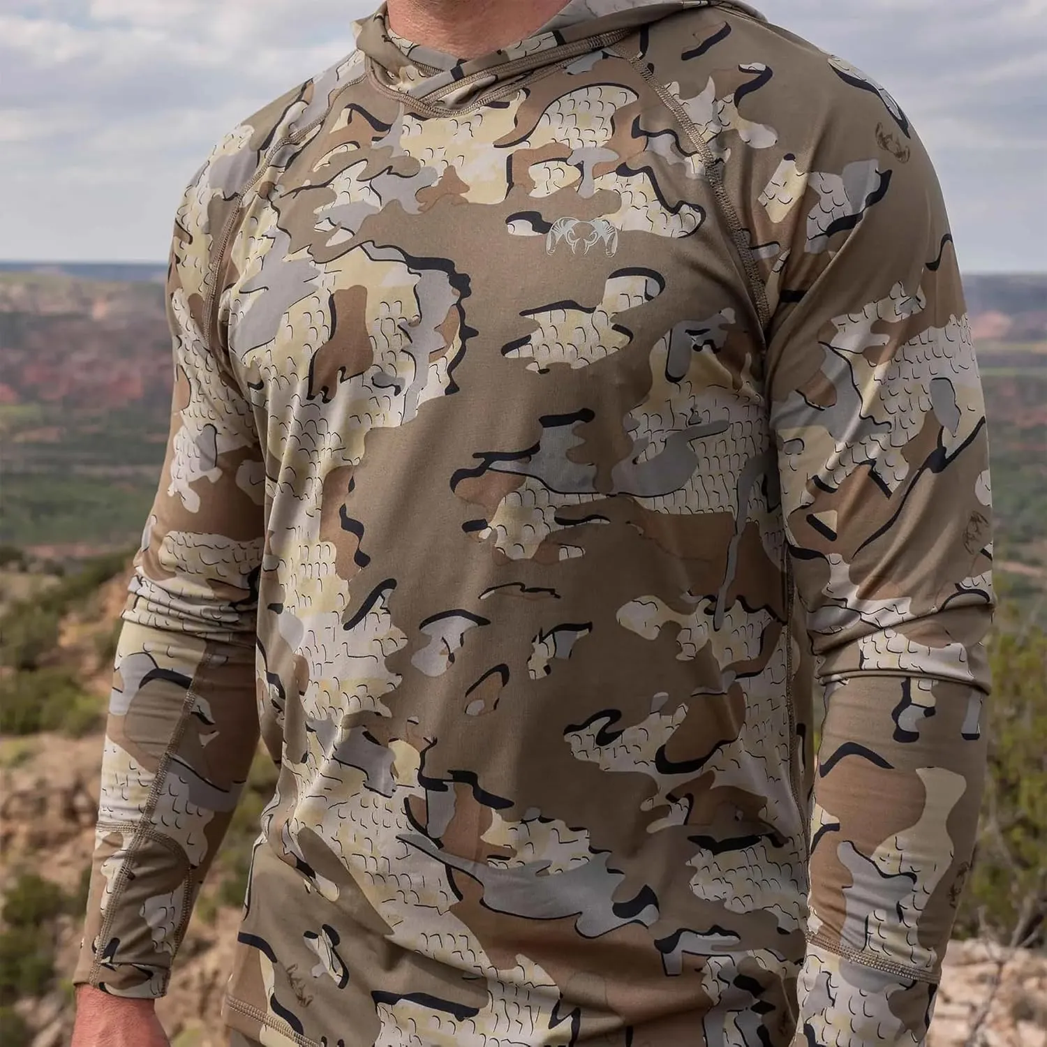 KUIU Gila LS Hoodie UPF 50  Cooling Shirt for Hunting & Outdoors Quick-Dry, Odor Resistant, Lightweight & Breathable