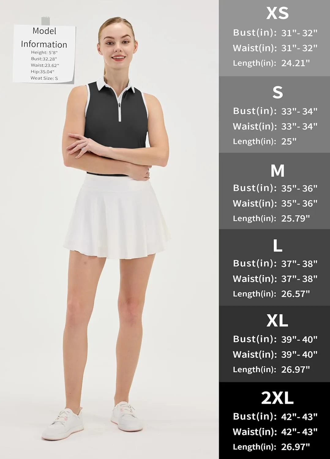LastFor1 Women's Sleeveless Golf Shirts Racerback Polo with 1/4 Zipper Collar UPF 50  Lightweight Quick Dry Tennis Tank Tops