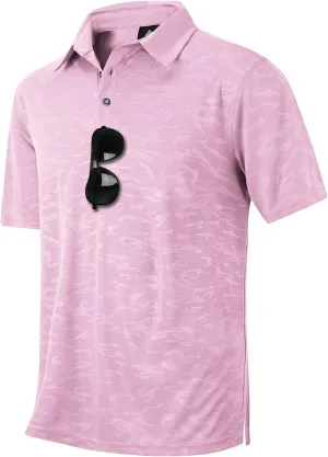 LLdress Mens Polo Shirts Moisture Wicking Dry Fit Performance Short Sleeve Golf Shirt