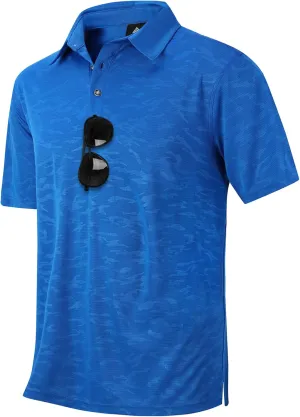 LLdress Mens Polo Shirts Moisture Wicking Dry Fit Performance Short Sleeve Golf Shirt