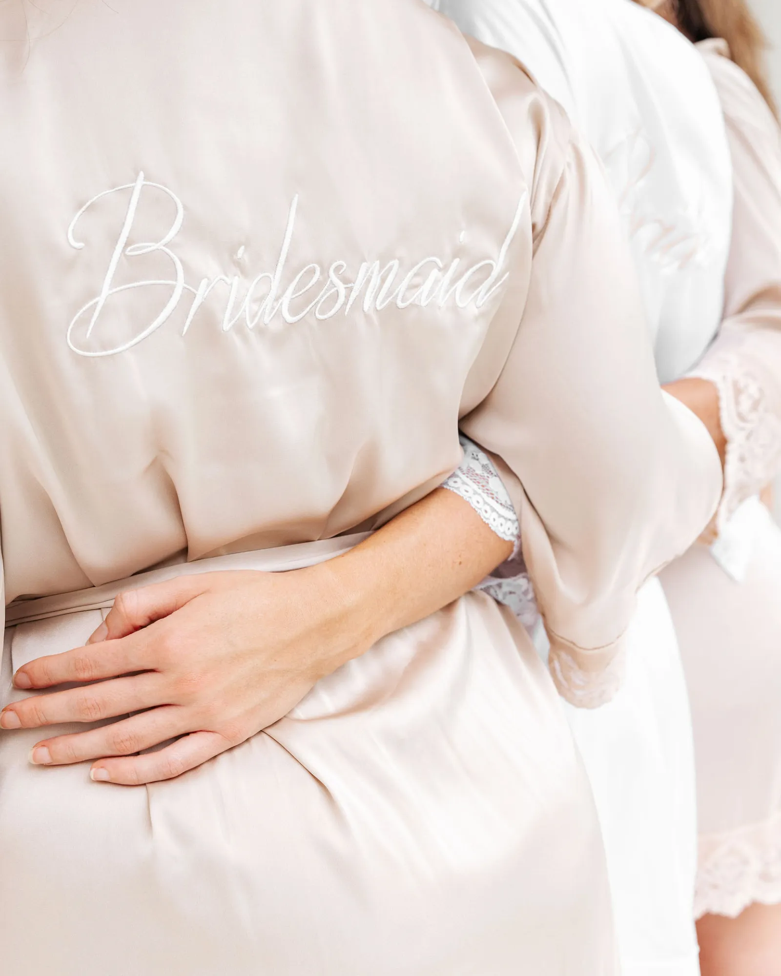 Love Lace Satin Robe