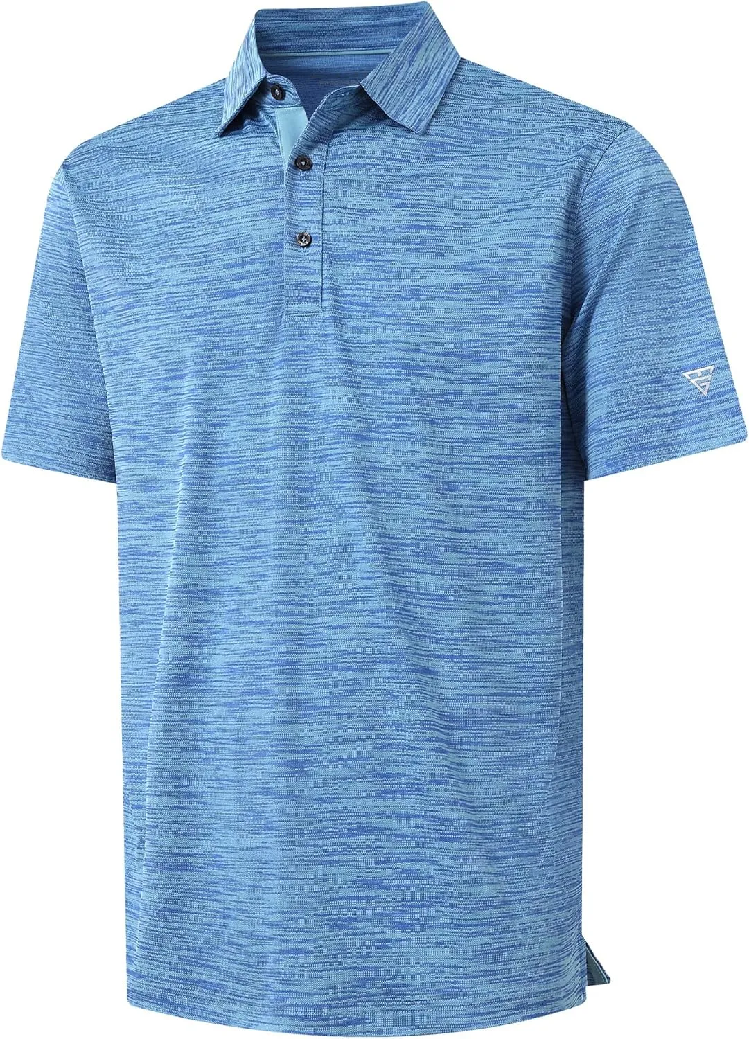 M MAELREG Golf Shirts for Men Dry Fit Short Sleeve Casual Performance Moisture Wicking Heather Pique Collared Polo Shirts
