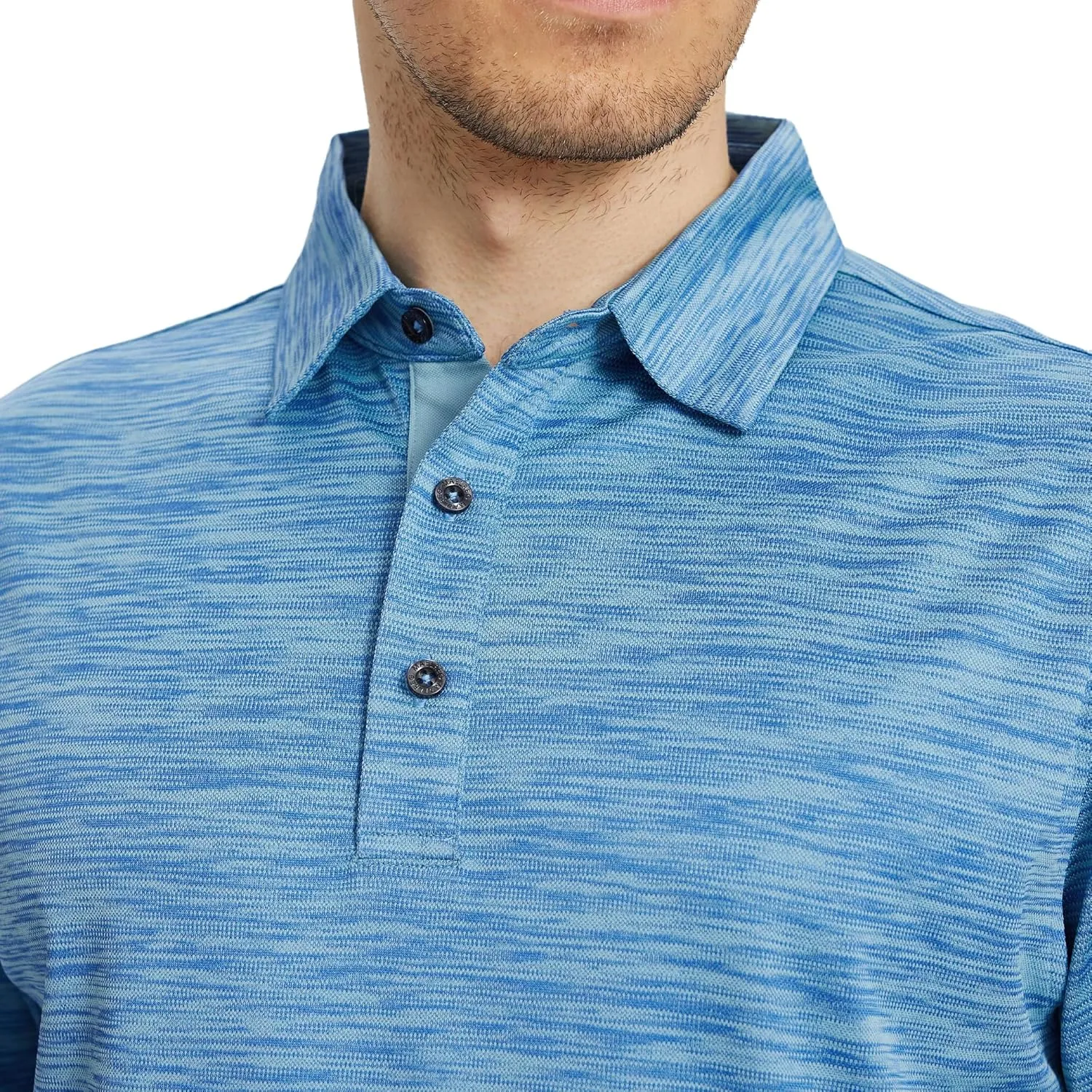 M MAELREG Golf Shirts for Men Dry Fit Short Sleeve Casual Performance Moisture Wicking Heather Pique Collared Polo Shirts