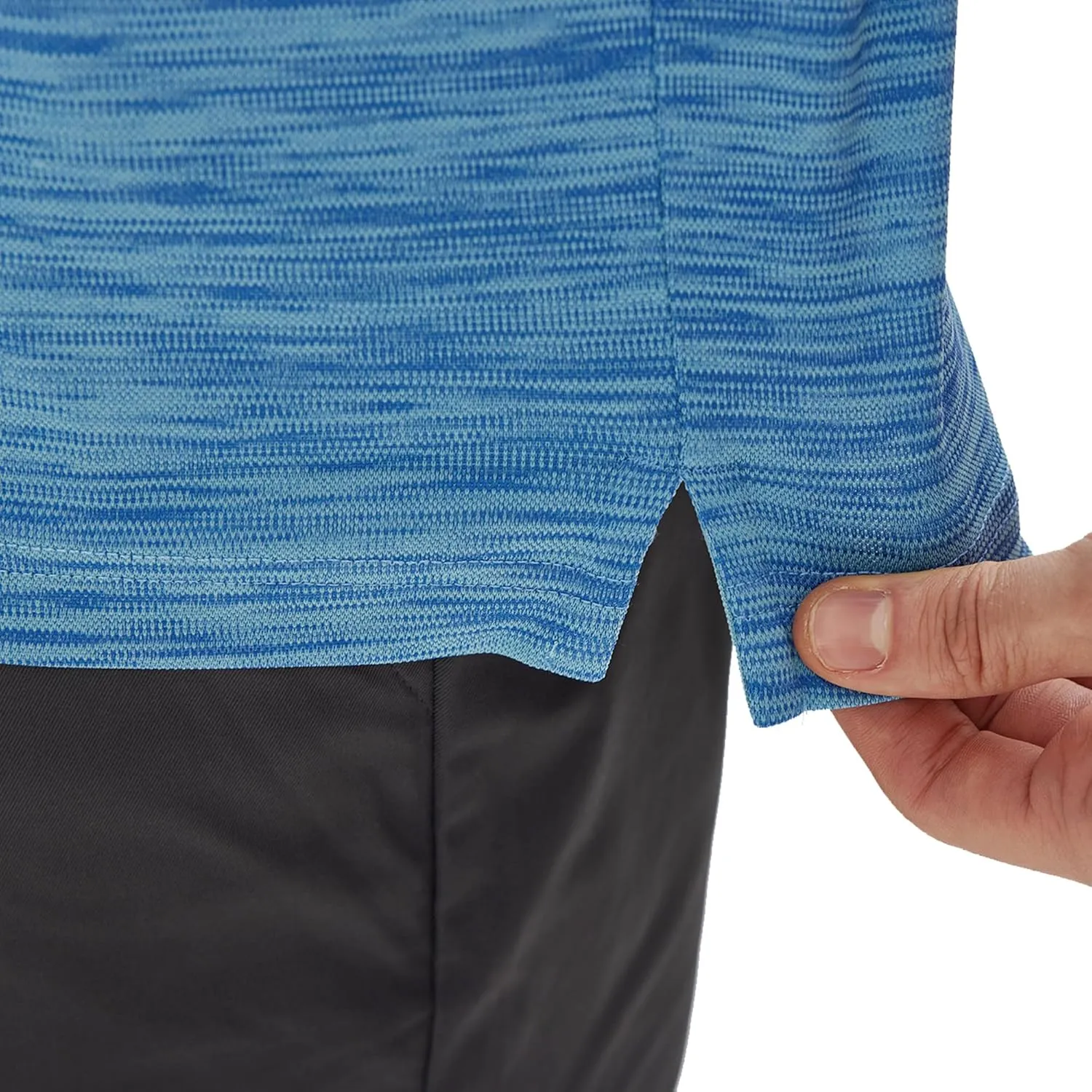 M MAELREG Golf Shirts for Men Dry Fit Short Sleeve Casual Performance Moisture Wicking Heather Pique Collared Polo Shirts