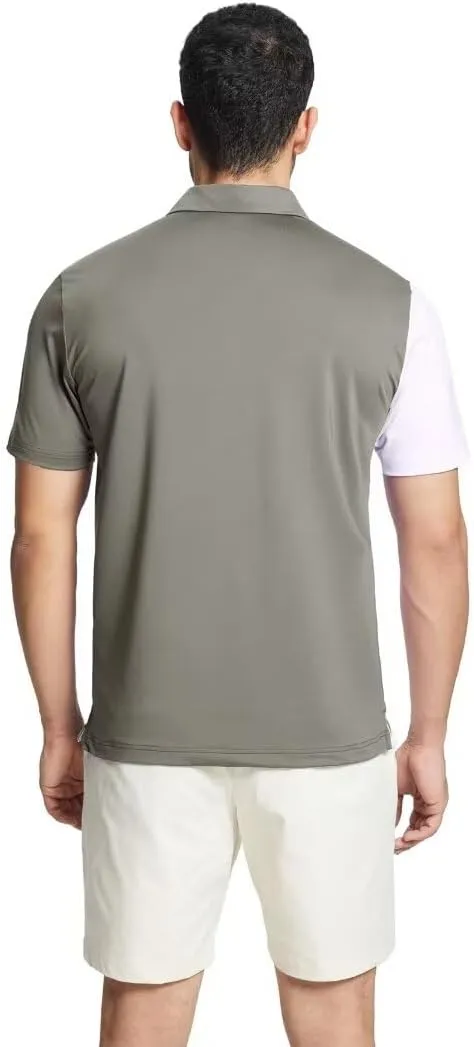 M MAELREG Mens Golf Polo Shirts Short Sleeve Dry Fit Casual Performance Moisture Wicking Color Block Polo Shirts for Men