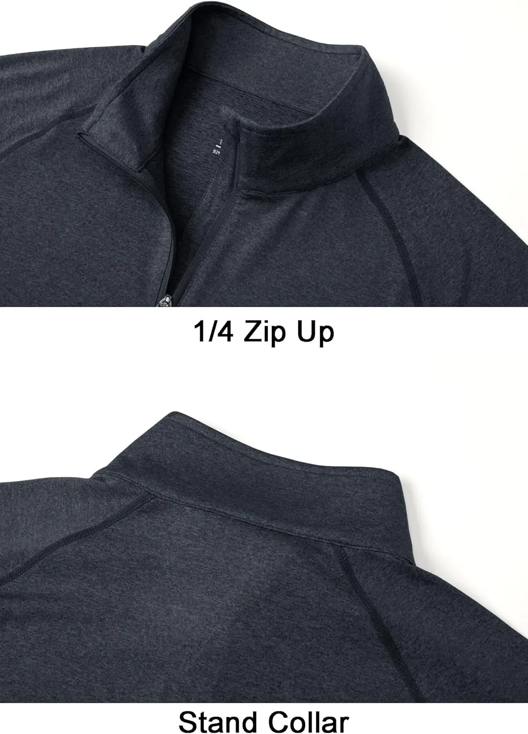 MAGCOMSEN Men's 1/4 Zip Pullover UPF 50  Long Sleeve Sun Protection Sports Shirts Lightweight Athletic Workout Shirt