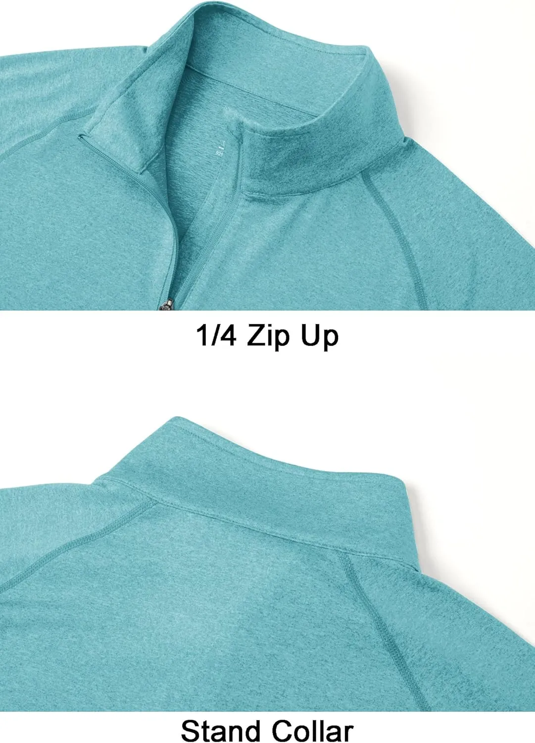 MAGCOMSEN Men's 1/4 Zip Pullover UPF 50  Long Sleeve Sun Protection Sports Shirts Lightweight Athletic Workout Shirt