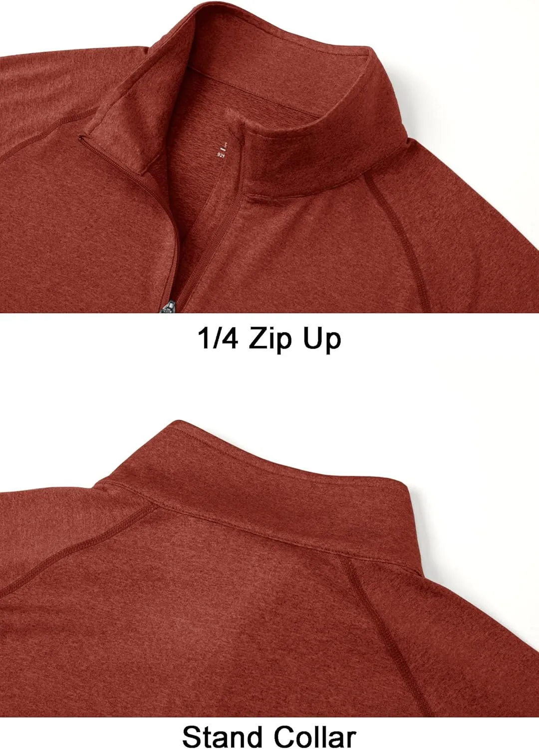 MAGCOMSEN Men's 1/4 Zip Pullover UPF 50  Long Sleeve Sun Protection Sports Shirts Lightweight Athletic Workout Shirt