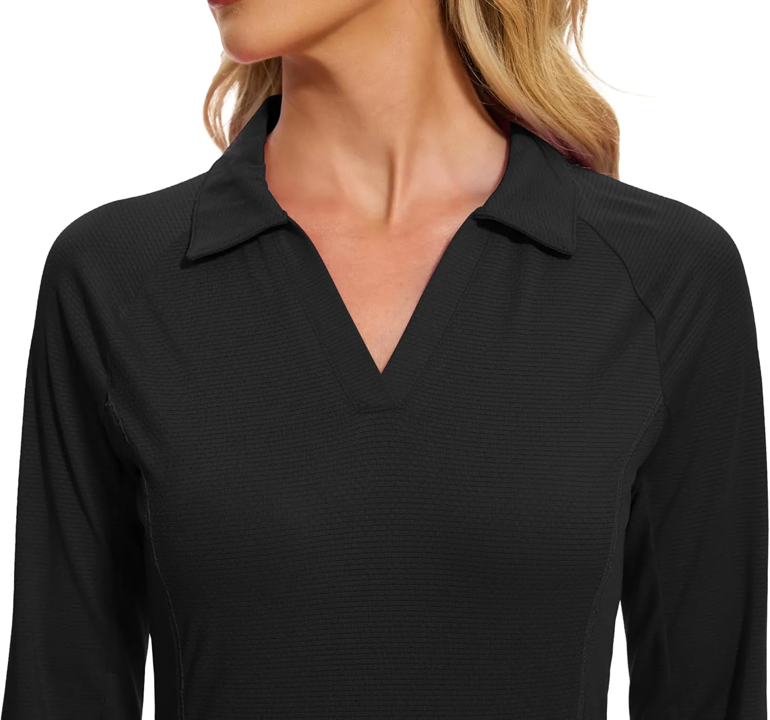 MathCat Women's Long Sleeve Golf Shirts UPF50  Quickly Dry Tennis Polo Lightweight Sports Athletic Tops