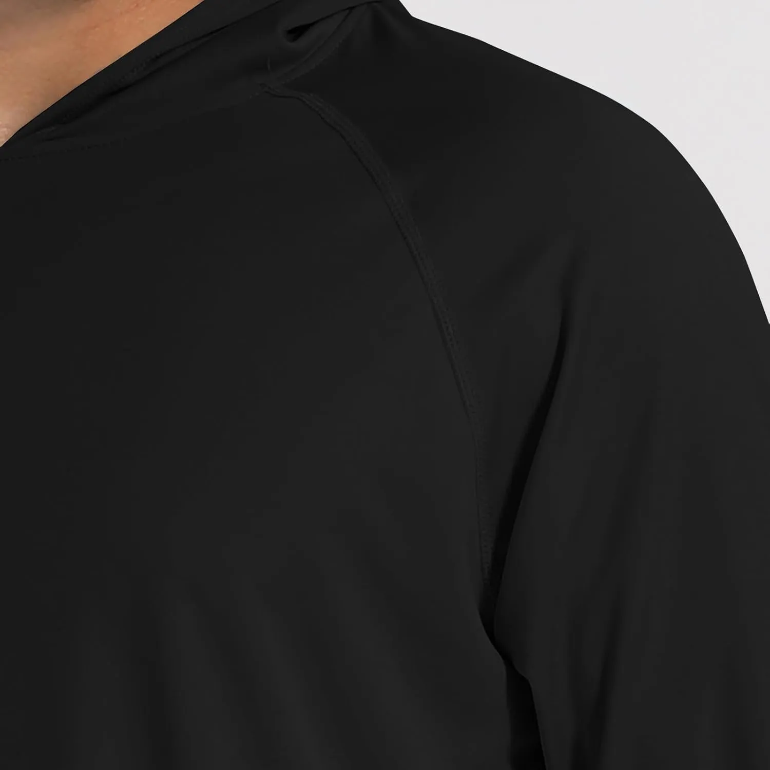 Men UPF 50  Sun Protection Hoodie Shirt Long Sleeve UV SPF Quick Dry Hood T-Shirt Rash Guard Athletic Fishing Outdoor