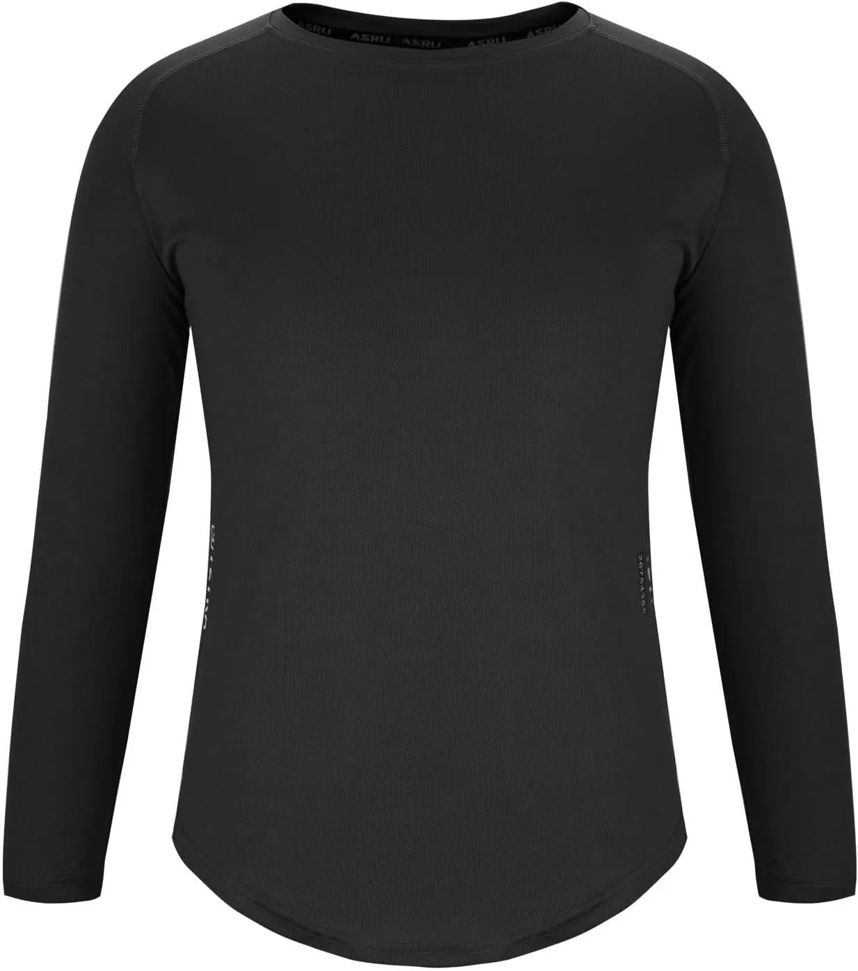 Men UPF 50  Sun Protection UV SPF Shirts Curved Hem Long Sleeve Lightweight Quick Dry Swim Workout T-Shirt Rash Guard