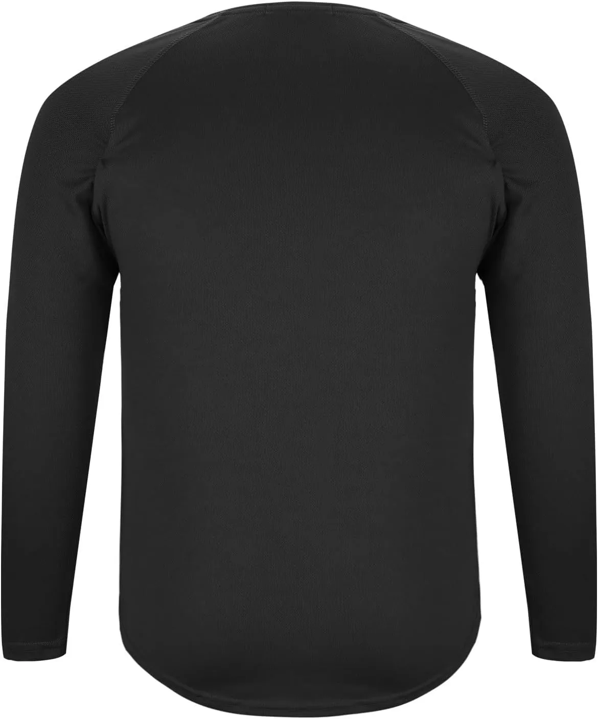 Men UPF 50  Sun Protection UV SPF Shirts Curved Hem Long Sleeve Lightweight Quick Dry Swim Workout T-Shirt Rash Guard