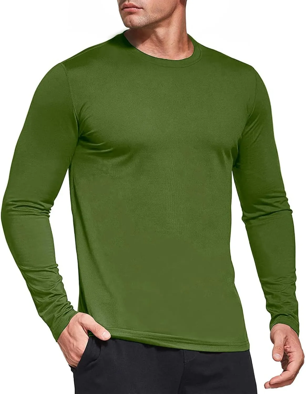 Men's 1, 3 or 5 Pack Performance Long Sleeve T-Shirts, UPF 50  Sun Protection Shirts, Athletic Gym Workout Shirts for Running