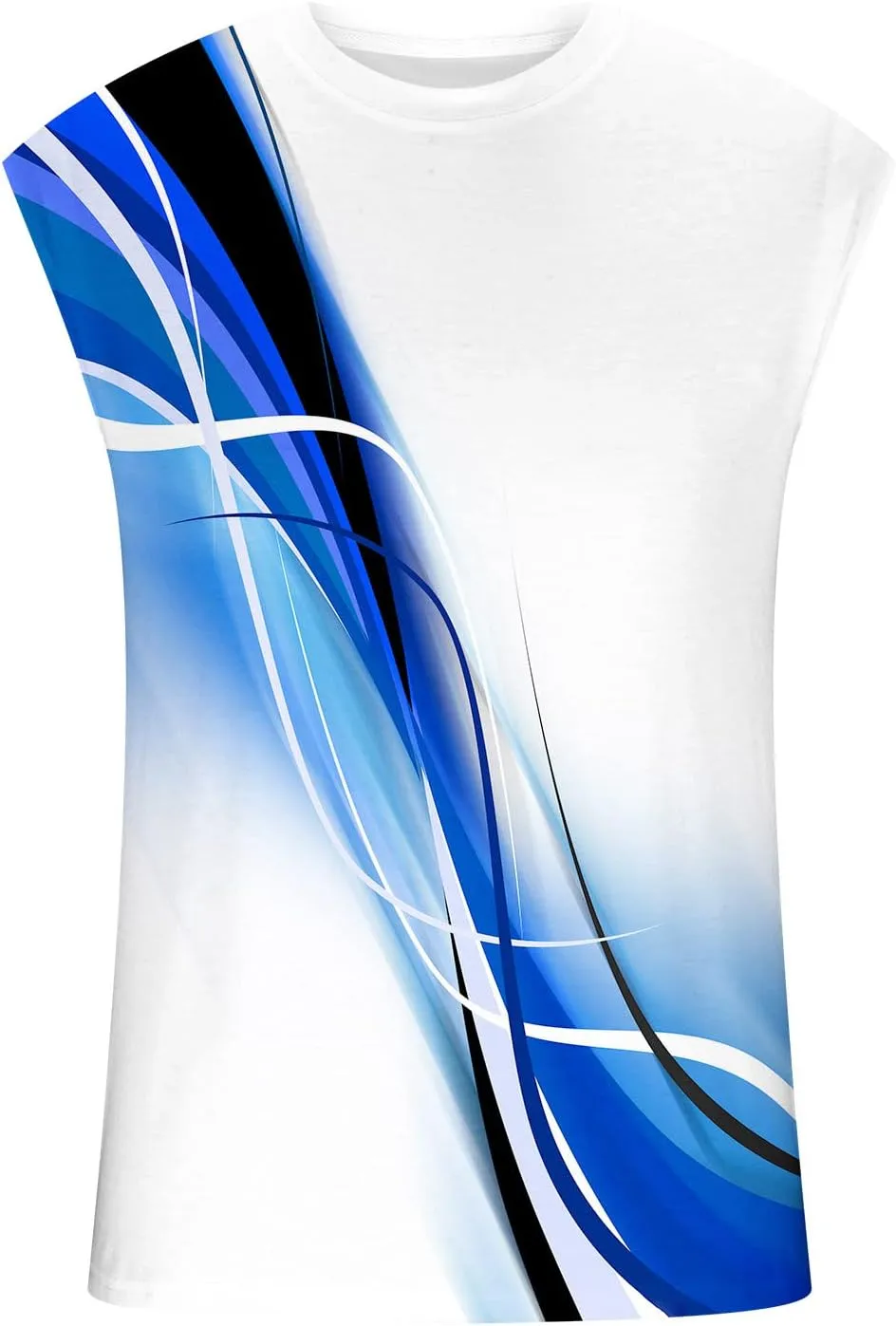 Mens 3D Tank Tops Novelty Graphic Breathable Quick Dry Sleeveless Beach Shirts Workout Bodybuilding T Shirt S-3XL