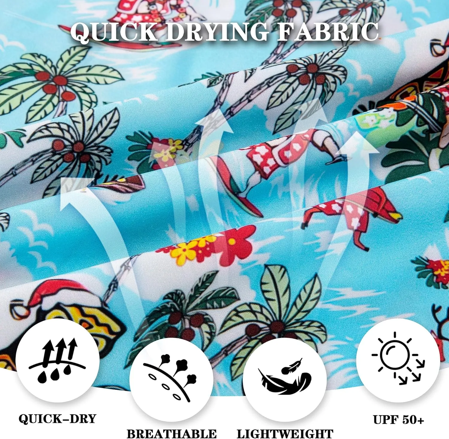 Men's Casual Button Down Shirts Regular Fit Print Short Sleeve Hawaiian Shirt for Men