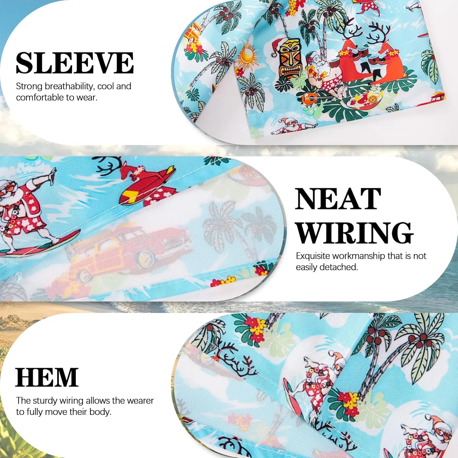 Men's Casual Button Down Shirts Regular Fit Print Short Sleeve Hawaiian Shirt for Men