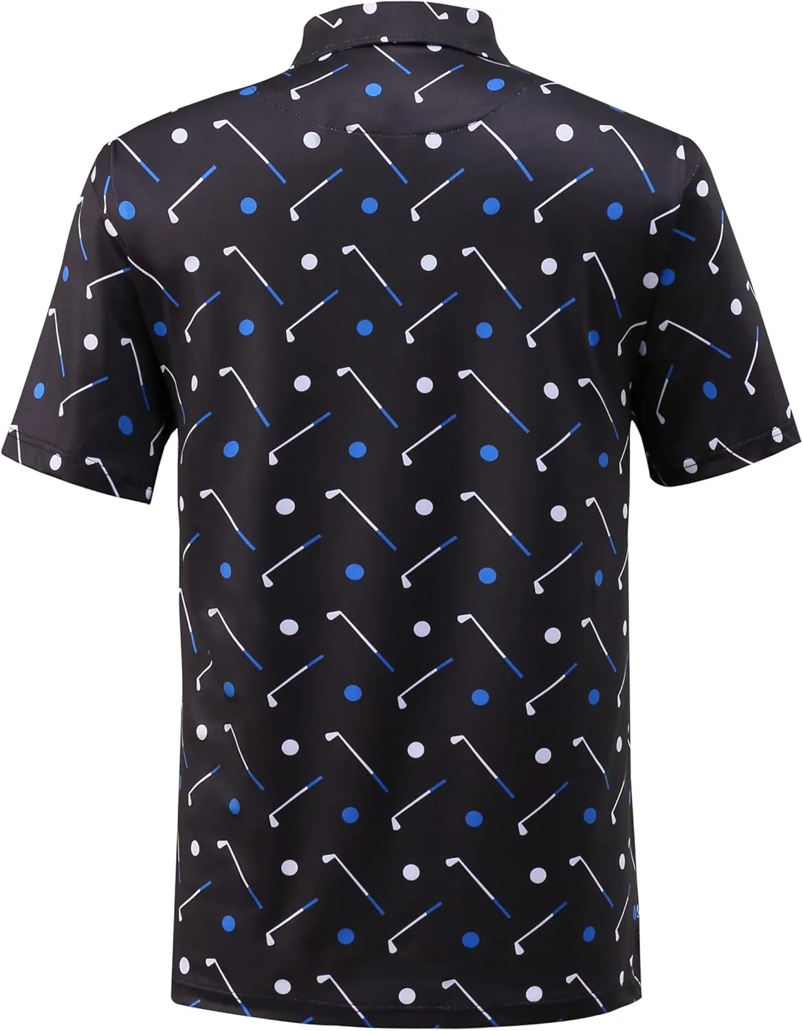 Mens Dry Fit Athletic Golf Polo Shirts Short Sleeve Moisture Wicking Performance Fabric