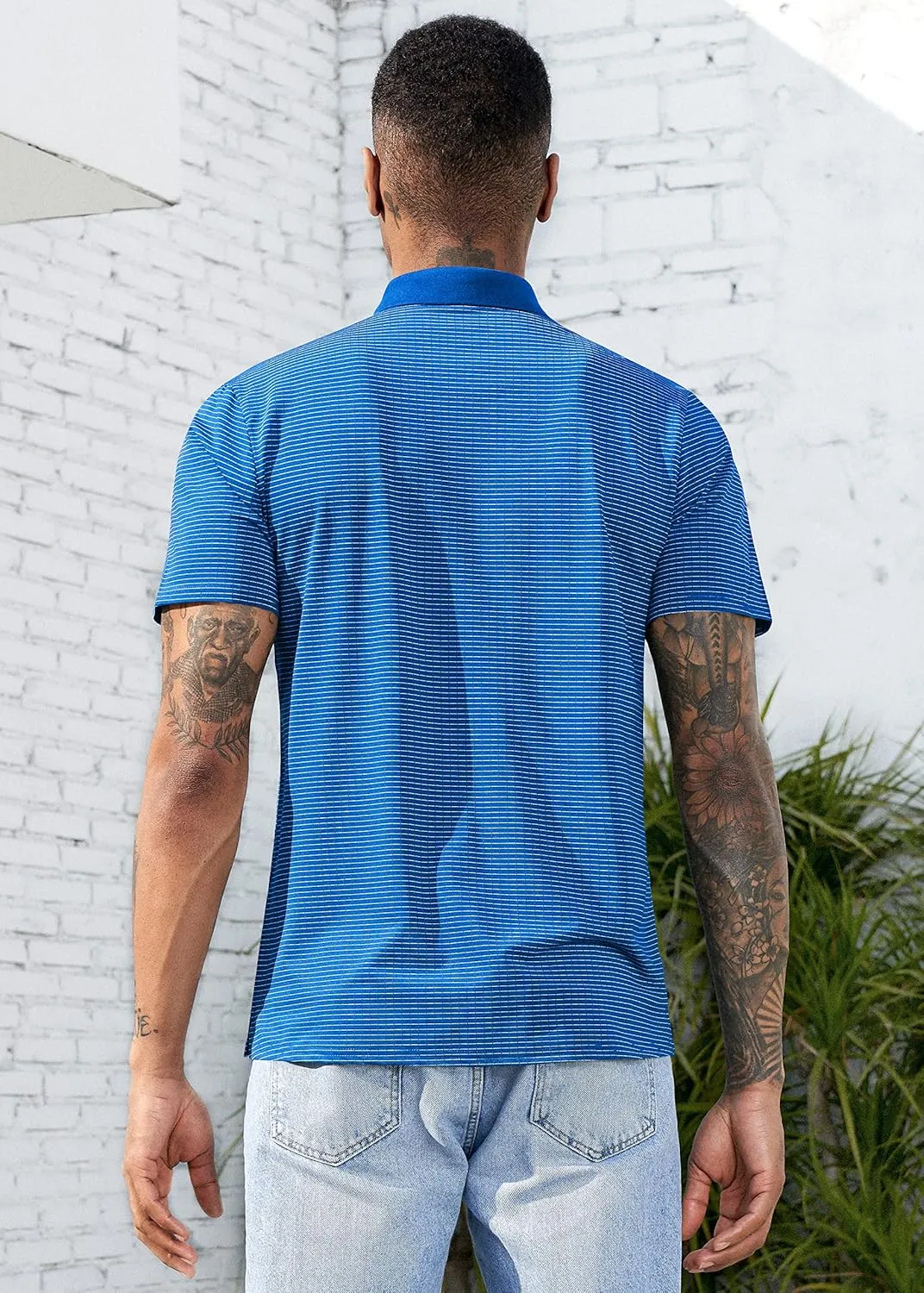 Men's Golf Polo Shirts Lightweight Short Sleeve Quick Dry Moisture Wicking T-Shirts