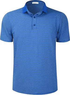 Men's Golf Polo Shirts Lightweight Short Sleeve Quick Dry Moisture Wicking T-Shirts