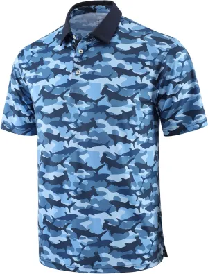 Men's Golf Polo Shirts Short Sleeve Moisture Wicking Quick Dry Fit Business Casual Performance Sports Shirt