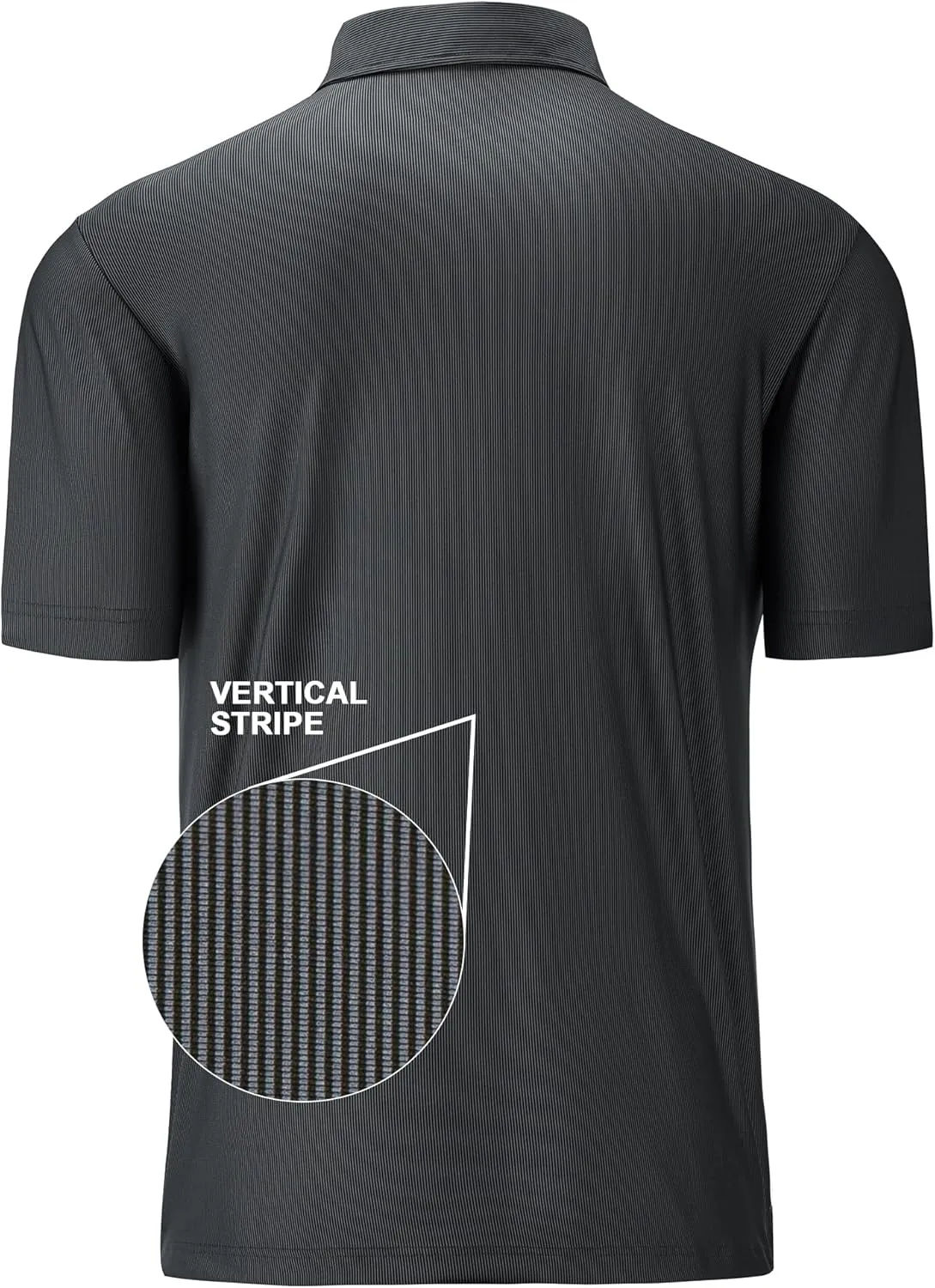 Mens Golf Shirt Moisture Wicking Dry Fit Print Performance Short Sleeve Polo Shirts for Men