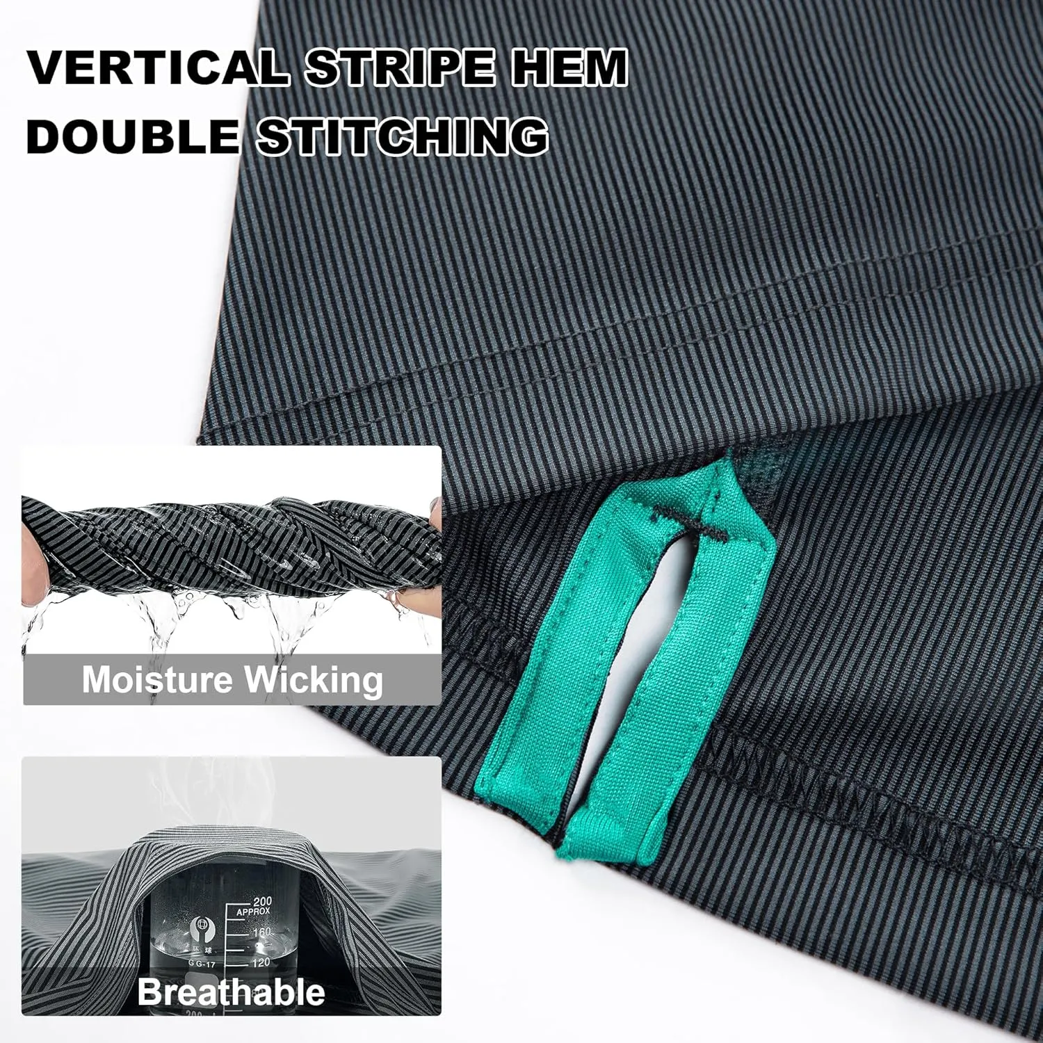 Mens Golf Shirt Moisture Wicking Dry Fit Print Performance Short Sleeve Polo Shirts for Men